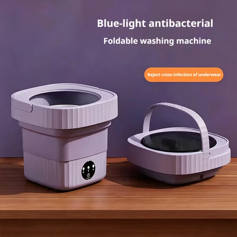 Baby Clothing Washing Machine - Mini Lavadora Plegable con Luz Azul