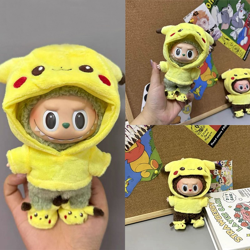 Baby Clothing Kit - 15 17cm para muñeca Labubu dibujos