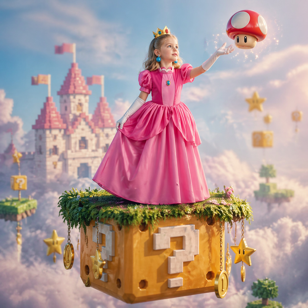 Baby Clothing Size - Conjunto de Disfraz de Princesa Peach