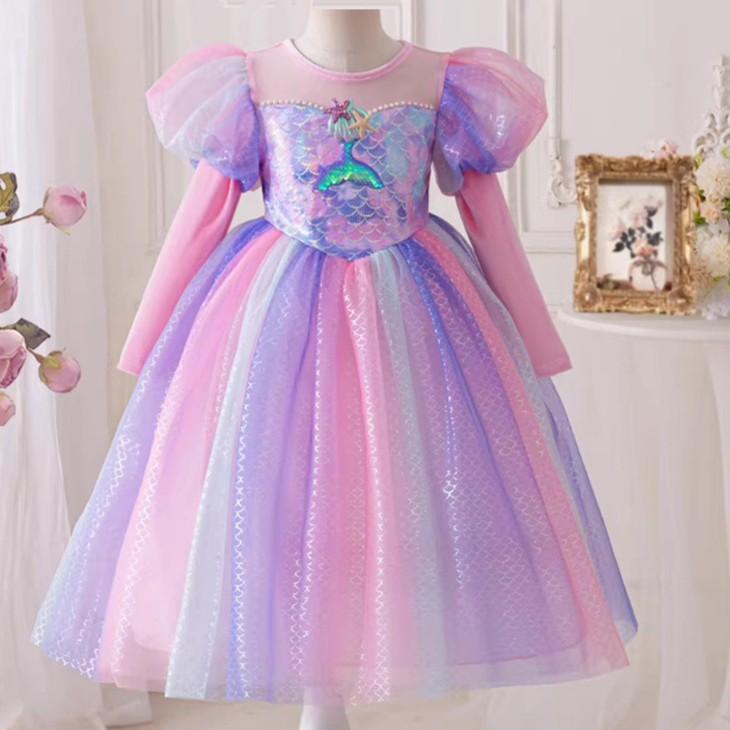 Baby Z Clothing - Vestido de Sirena Rosa 2026, Nuevo