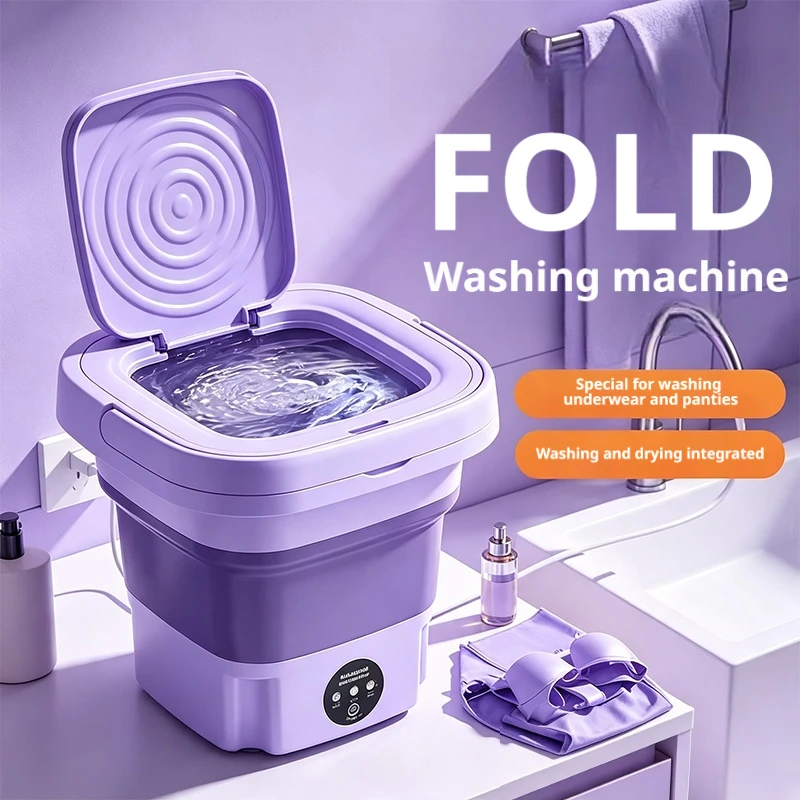 Baby Clothing Washing Machine - Mini Lavadora Plegable de 9L, Lavadora