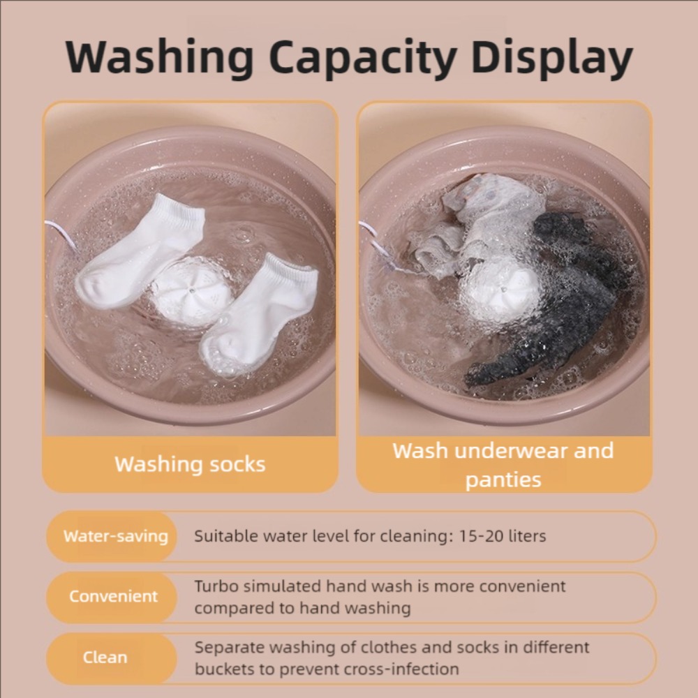 Mini Lavadora Portátil de 60W, - Baby Clothing Washing Machine reseña y precio