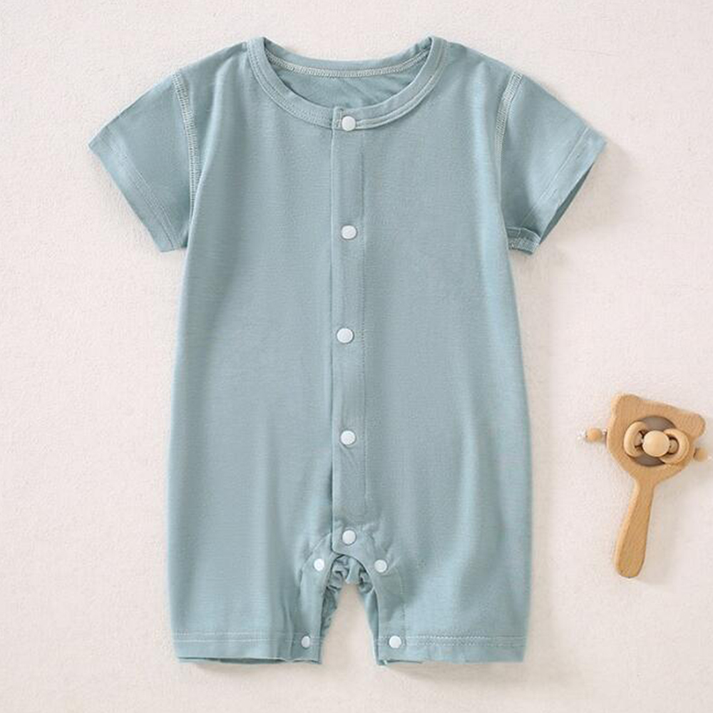 Mameluco de bebé de manga cort - Baby Clothing Factory reseña y precio