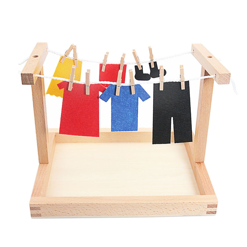 Bebé Montessori de madera DIY  - Baby Clothing Kit reseña y precio