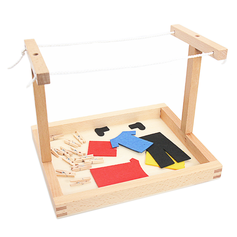 Bebé Montessori de madera DIY  - Baby Clothing Kit reseña y precio