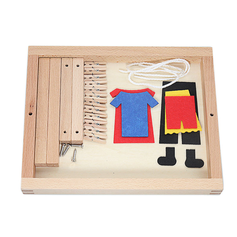 Bebé Montessori de madera DIY  - Baby Clothing Kit reseña y precio